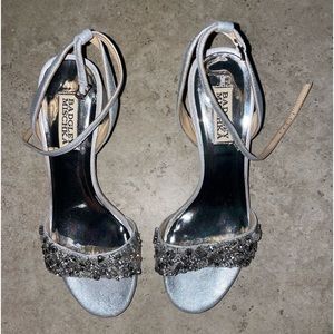 Silver Badgley Mischka size 7